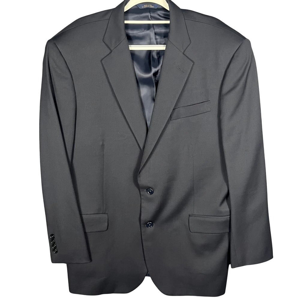 Brooks Brothers Blazer Mens 44R Navy Blue 1818 Madison Wool Sport Coat USA
